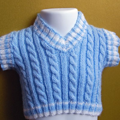 Knitted Baby Cable Top