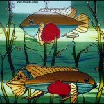 Kribensis stained glass Fish