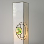 Light with glass stone