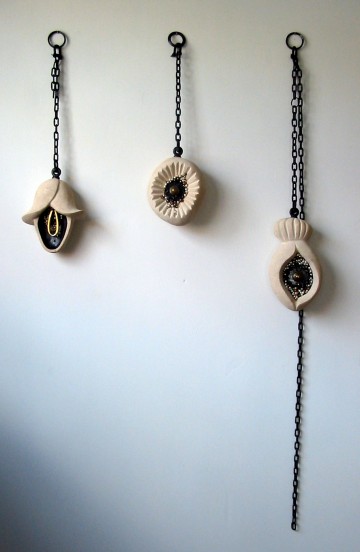 Luci Coles Hanging Pod triptych 2010