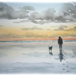 Man & Dog on Beach