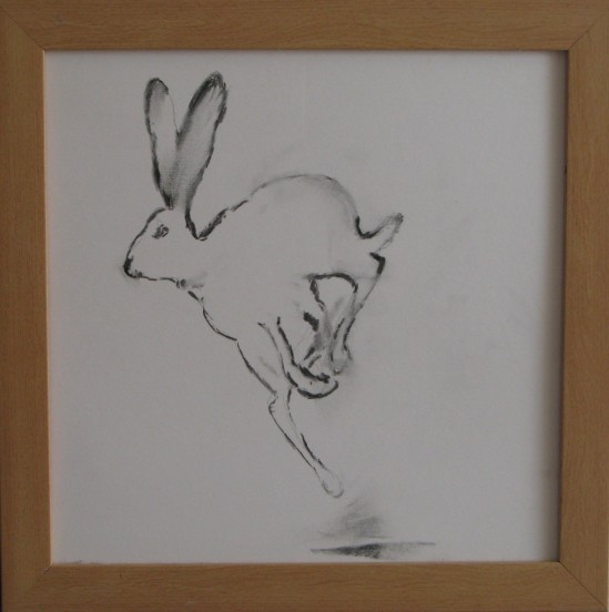 march hare / charcoal on paper