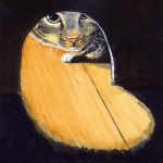 My old cat - acrylics