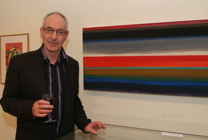 Patrick Jones at Falmouth Art Gallery opening 25 Nov