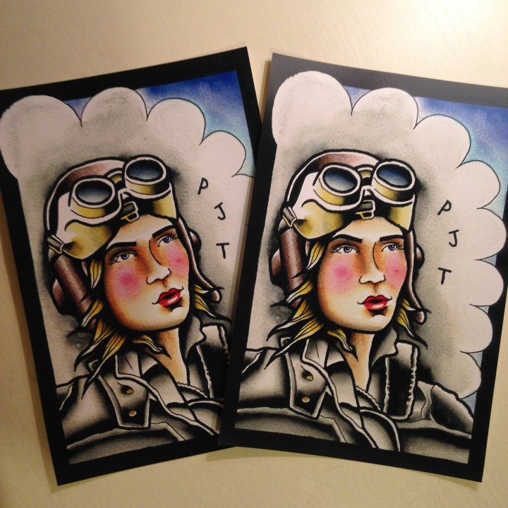 Pilot Lady Print 6¾"x10"