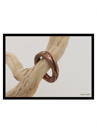 Reclaimed copper band ring