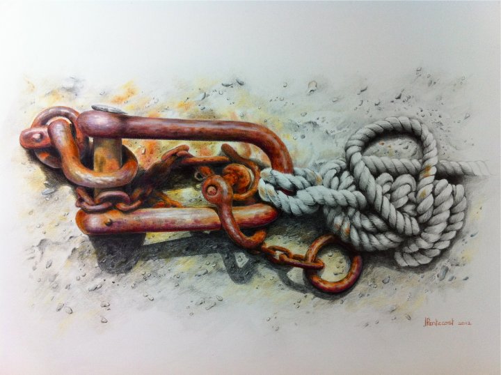 Shackle and Coir Rope