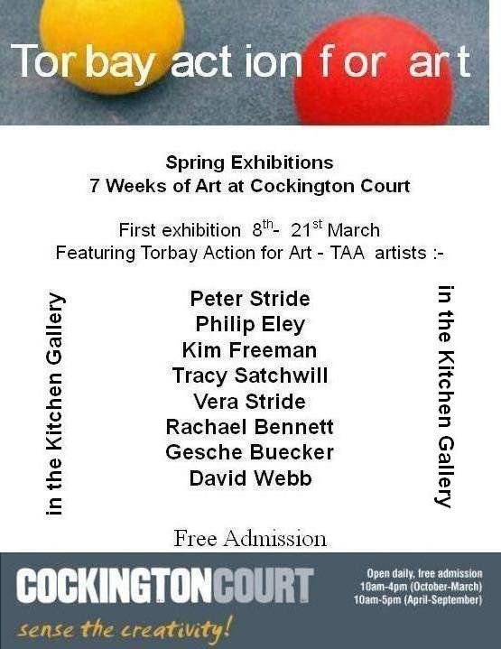 Spring exhibition at Cockington Court