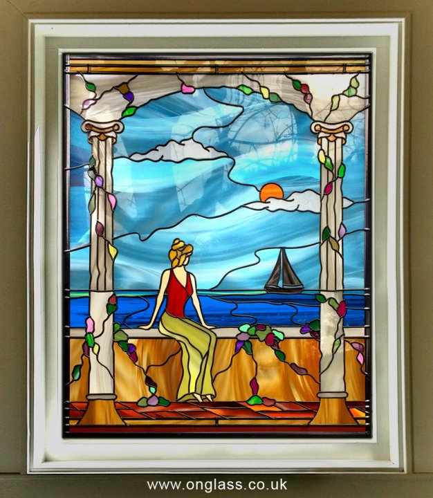 Stained glass feature window