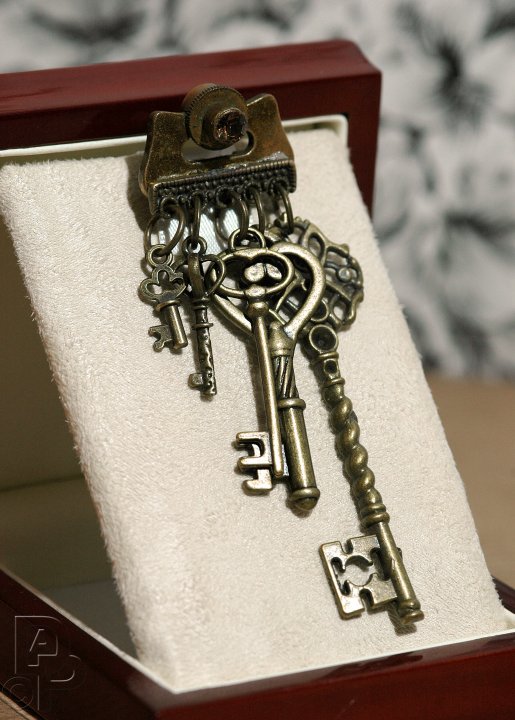 Steampunk Keys Brooch
