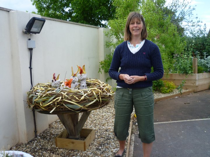 Viv with her Willow Work