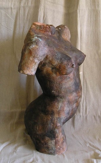 Woodfired female torso