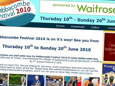 Local Web Company Launches 2010 Babbacombe Festival Website