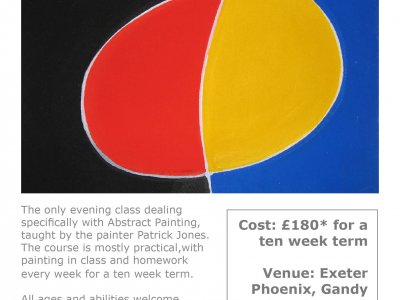 Patrick Jones Abstract Art Classes new term at Exeter Phoenix