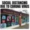 SOCIAL DISTANCING DUE TO CORONA VIRUS / <span itemprop="startDate" content="2020-03-23T00:00:00Z">Mon 23 Mar 2020</span>
