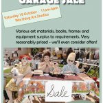 'Garage Sale' of Art Materials. At Worthing Art Studios