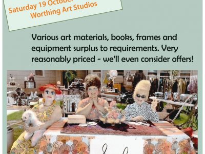 'Garage Sale' of Art Materials. At Worthing Art Studios