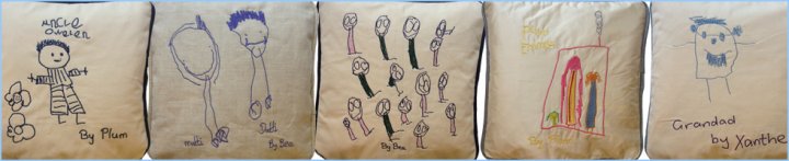 Childrens Drawings Theme - Fun Cushions