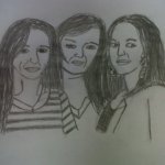 My art..Sylvie, Alex and Pam