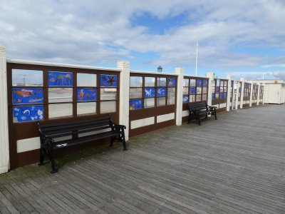Shoals of creative fish on Worthing's Pier